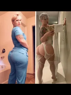 short haired blonde nurse thickness