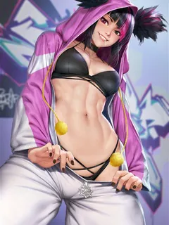 han juri [street fighter 6] in pajama costume by neoartcore