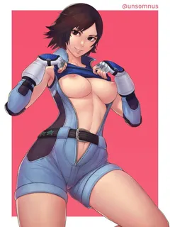 kazama asuka (tekken) drawn by unsomnus