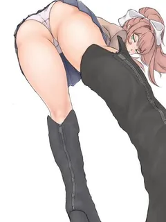 monika showing off those thighs