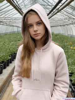 horticulturalist hottie in hoodie