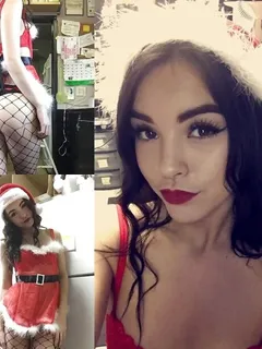 eleni the barista aka elina allstargirl is in a christmas outfit with her butt showing - sgb asz cosplay santa