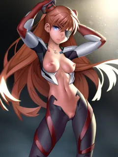 anime asuka dreasts erotibot_(artist) evangelion nipples pussy