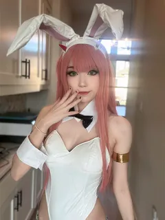 emiru (streamer) - sexy white bunny outfit