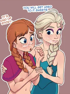 anna and elsa by limeslice