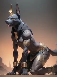 ai anubis, god, doggy style