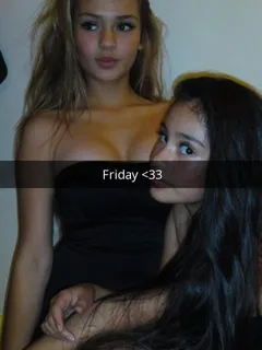 two beauty teens at party