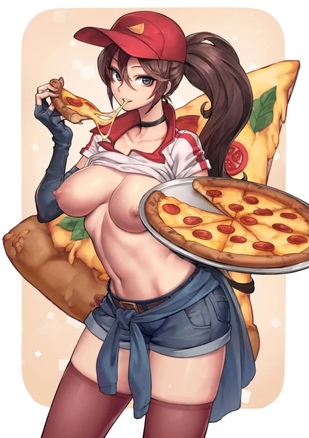 sivir and pizza delivery sivir (league of legends) drawn by oopartz_yang