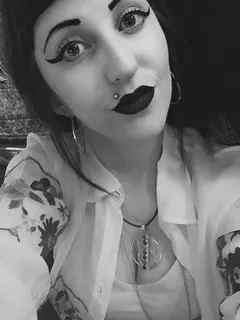 destiny morgan in cute button-up shirt goth women - fota gothh outfitt zxzx buttons