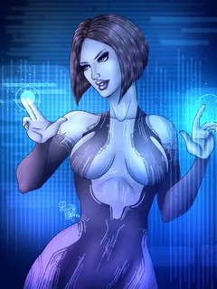 halo - cortana by luminaena