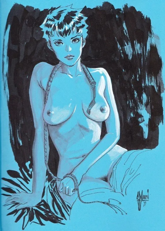 nude selina kyle by guillem march