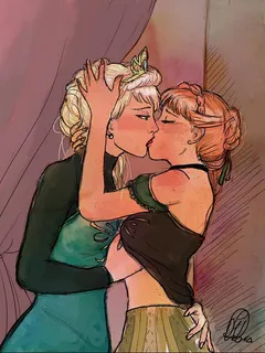 sisterly love between elsa and anna