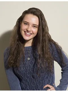 katherine langford is looking sexy as hell with big boobs in blue sweater