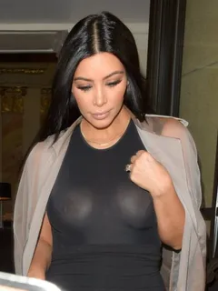 kim kardashian in see through