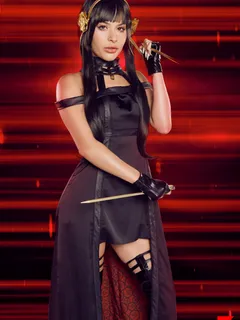 Nicole Aria in VR Cosplay X set SpyXFamily Yor Forger