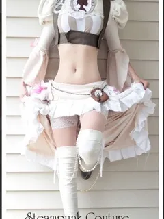 sexy steampunk in white