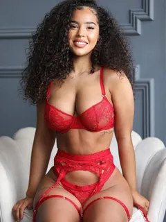 malaika terry in red lingerie