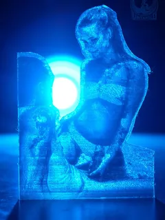 un nr84l liza rowe holds cock at the pool lithophane blue