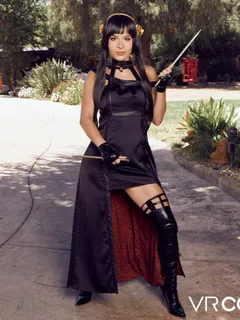Nicole Aria in VR Cosplay X set SpyXFamily Yor Forger