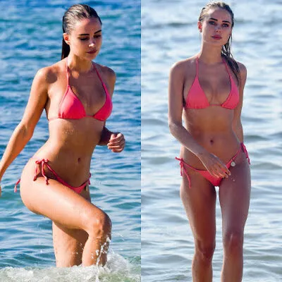 kimberley garner hot body pokies and cameltoe in tiny bikini uhq