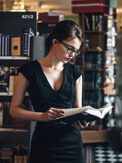 stunning librarian