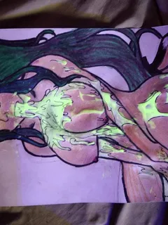 art that cums and glows and oozes