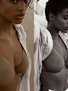 sensuale reggiseno trasparente svela il corpo di tina kunakey