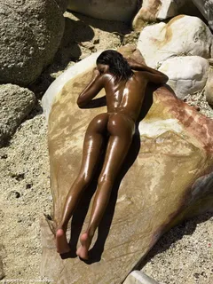 amazing photo with lovely dark-skinned