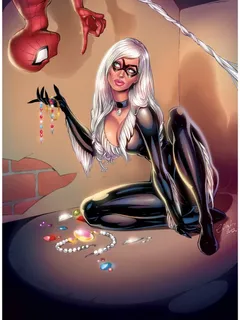 black cat & spiderman