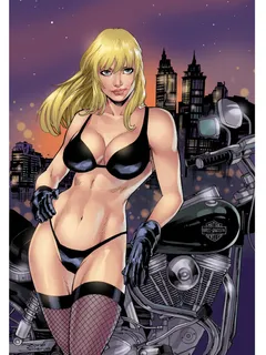 sexy black canary commission by giuliapriori