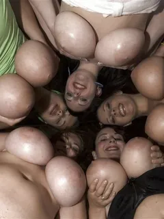 circle of massive boobs