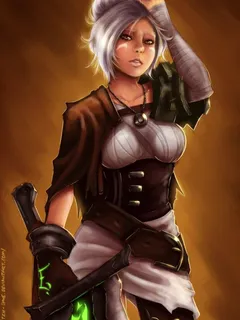 riven, by teh dave, league of legends, riot games