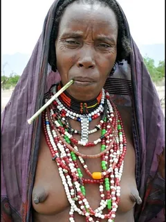 african tribal grandma with small tits and long nipples