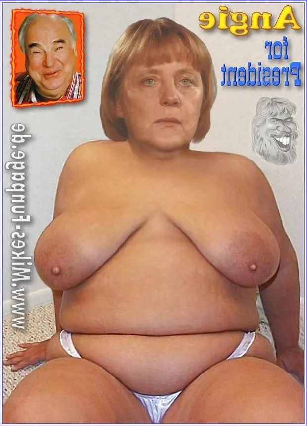 frau merkel has huge saggy tits.