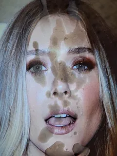 elizabeth olsen cumtribute