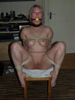 i told my mother in law i was going to do this to her. now she sits, waiting for my friends to show up.