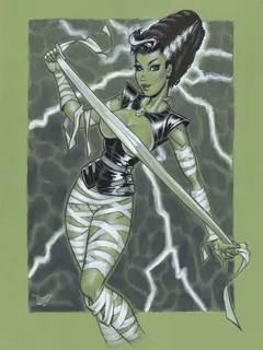 art of women - bride of frankenstein - by doonboy