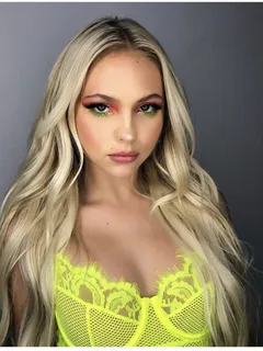 jordyn jones is looking sexy as hell in yellow laced lingerie bra