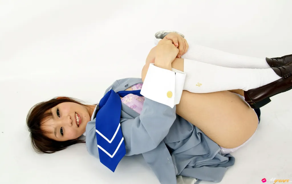 Miyu in All Gravure set Uniform