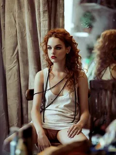 hot curly hair redhead