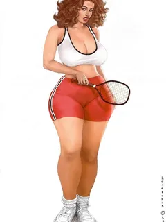 sportive tennis pawg