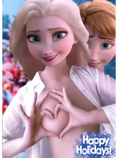 best wishes from elsa and anna.