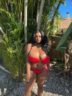 dezodbaby in a red bikini