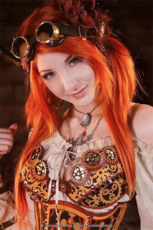 beautiful steampunk girl