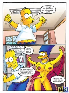 simpsons - marge’s sex surprise in the home 1 by drawnsex