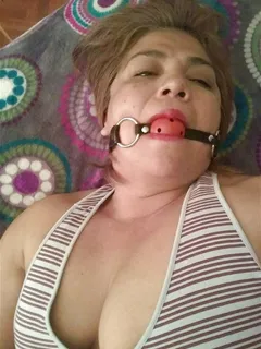 mexican mom maricarmen j mendezz ballgaged restrained awaits her punishment.