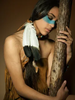 hot pic of beautiful native-american woman.