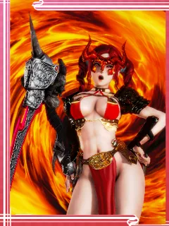 female gladiator card #1 (honey select character)