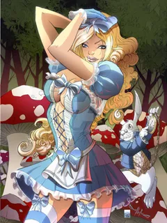 alice in wonderland cover color by qualano