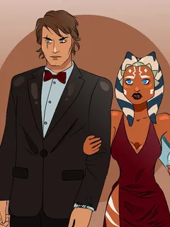 star wars - ahsoka tano & anakin/ darth vader